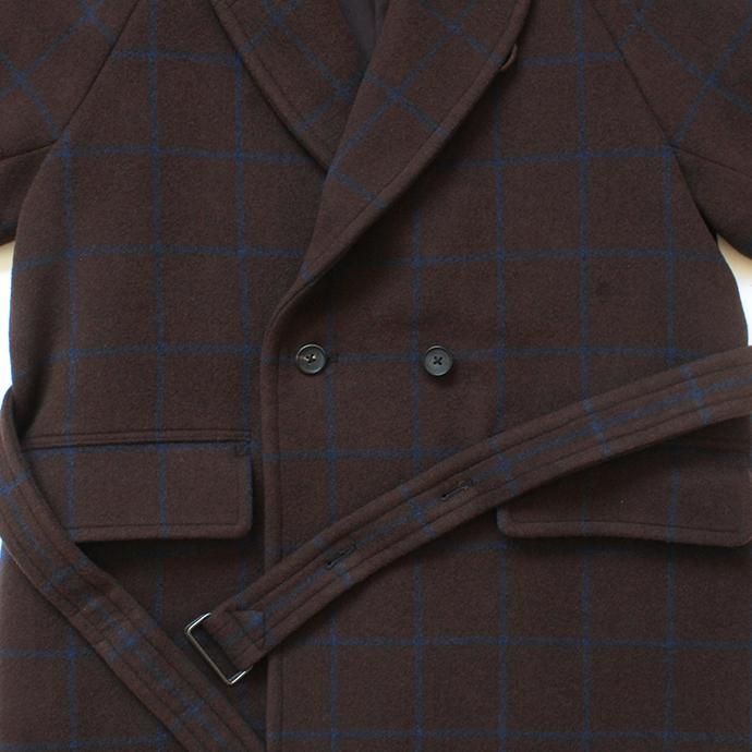 146079826 blurhms / Wool Cashmere Melton Shawl Coat BHS-19AW007 - Brown 02