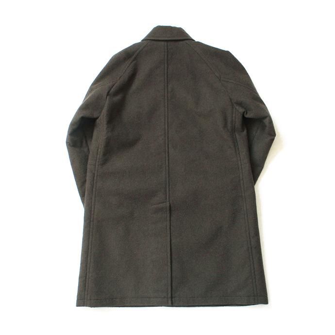 146085086 STILL BY HAND / CO0593 ボンディング素材 ステンカラーコート - Khaki 02