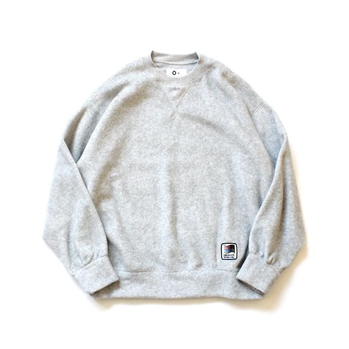 146250717 O-(オー)/ FREE SWEATSHIRT microdot フリースカットソー 20W-01 - Heather Gray 01