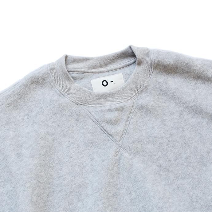 146250717 O-(オー)/ FREE SWEATSHIRT microdot フリースカットソー 20W-01 - Heather Gray 02