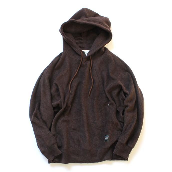 146250844 O-(オー)/ WRITERS HOODIE フリースフーデッドパーカー 20W-04 - Brown 01