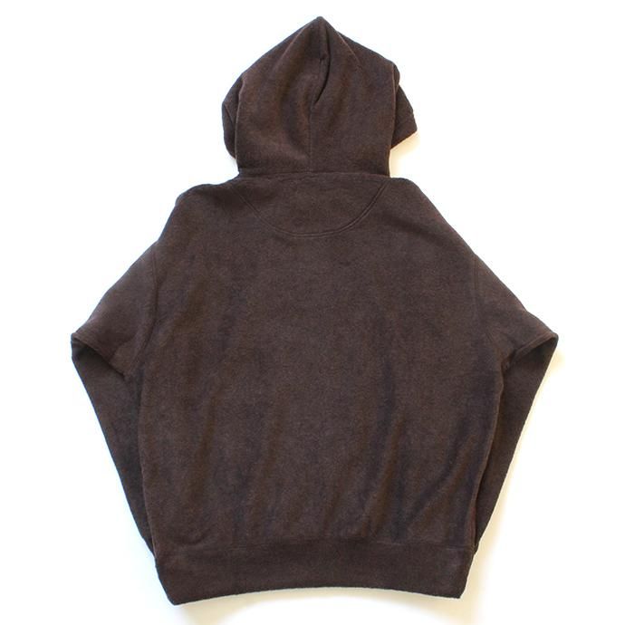 146250844 O-(オー)/ WRITERS HOODIE フリースフーデッドパーカー 20W-04 - Brown 02