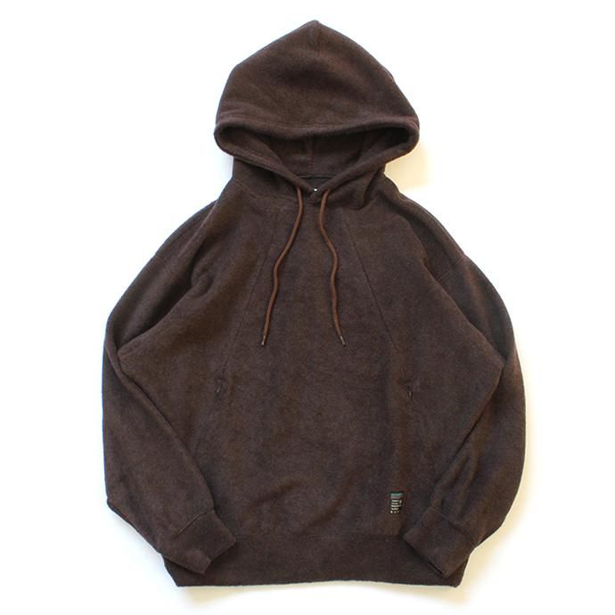 146250844 O-(オー)/ WRITERS HOODIE フリースフーデッドパーカー 20W-04 - Brown 02