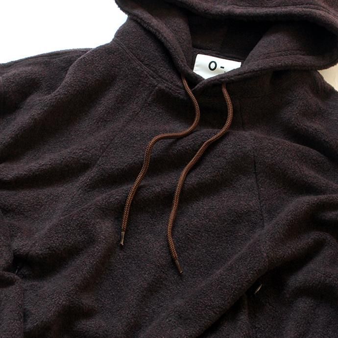146250844 O-(オー)/ WRITERS HOODIE フリースフーデッドパーカー 20W-04 - Brown 02