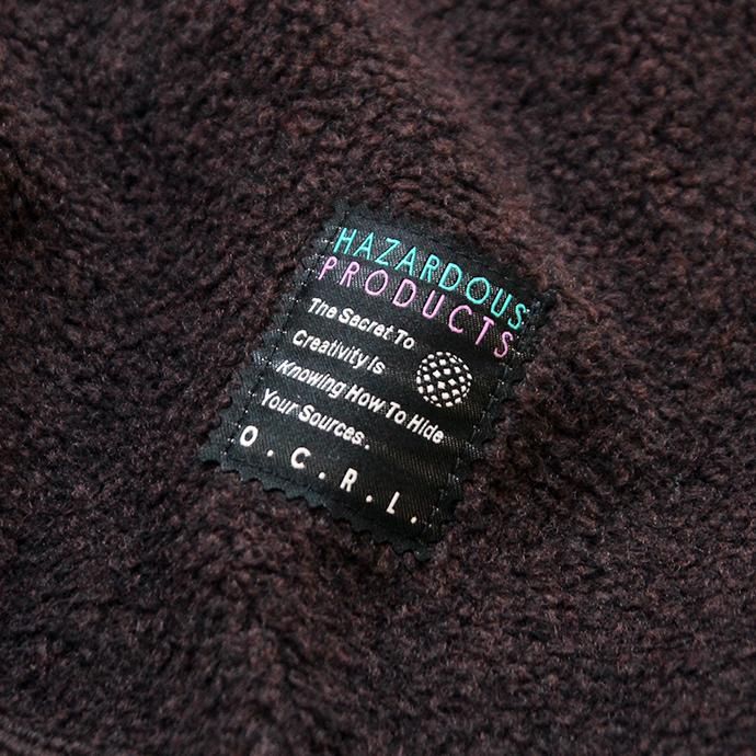 146250844 O-(オー)/ WRITERS HOODIE フリースフーデッドパーカー 20W-04 - Brown 02