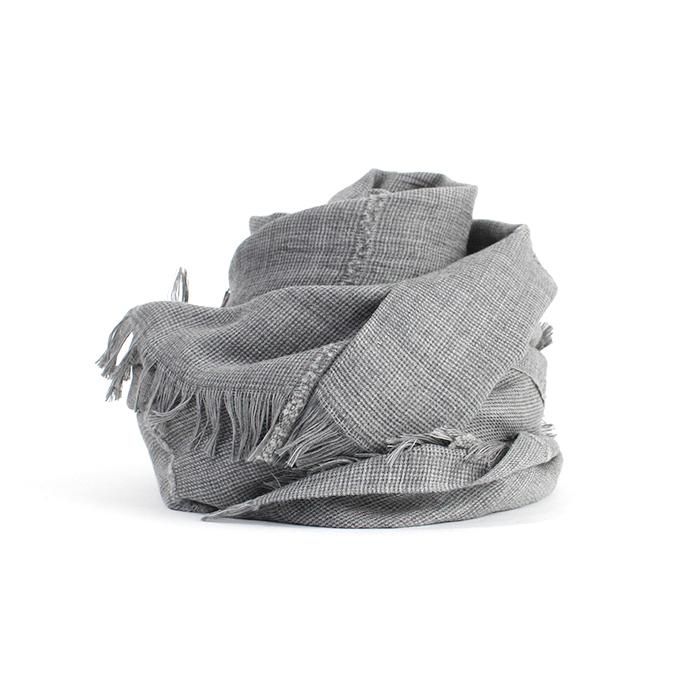 146282066 STILL BY HAND / 大判ストール GD0193 - Grey 01
