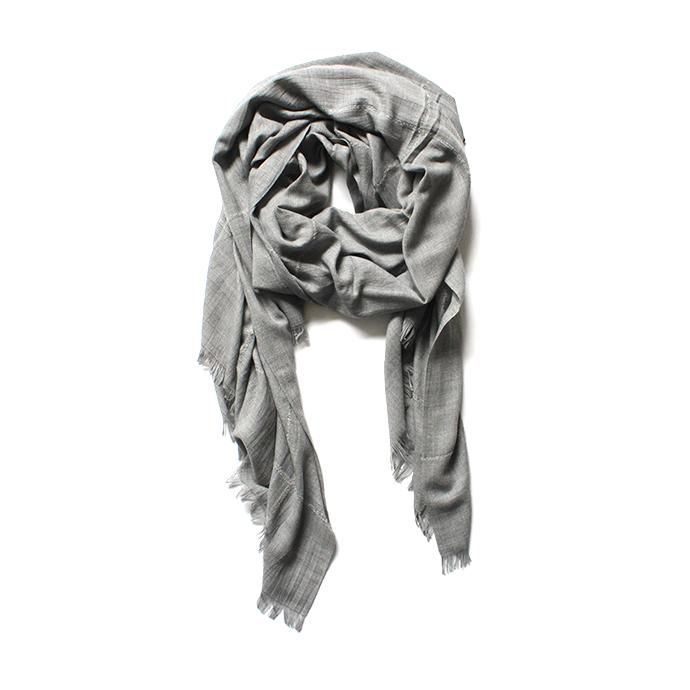 146282066 STILL BY HAND / 大判ストール GD0193 - Grey 02
