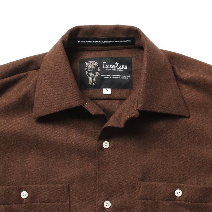 146433316 CEASTERS / Wool Workshirts - Brown ウールワークシャツ 02
