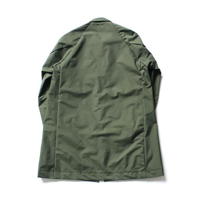 146464483 Powderhorn Mountaineering / P.H. M.COAT 3Lナイロン シェルコート PH19FW-001 - Olive 02