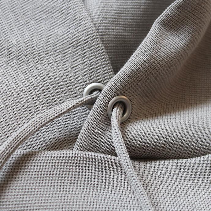 146522322 crepuscule / milanorib parka ミラノリブ ニットパーカー 1903-010 - Beige 02