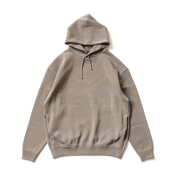 146522485 crepuscule / milanorib parka ミラノリブ ニットパーカー 1903-010 - Brown 01