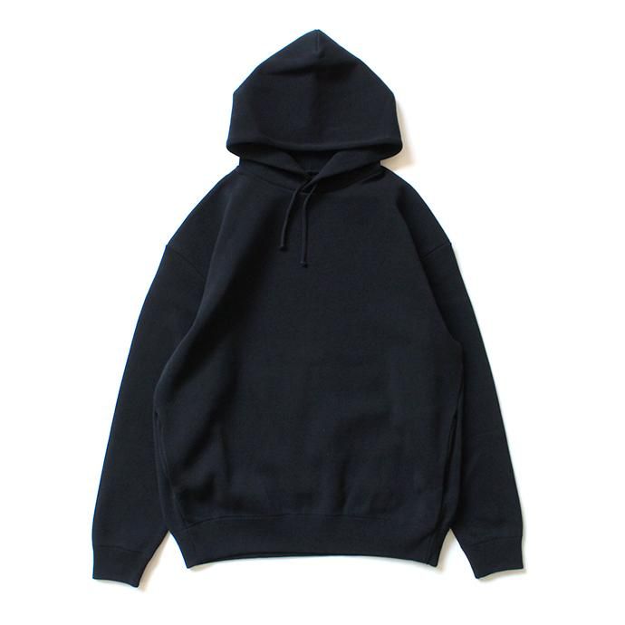 146522778 crepuscule / milanorib parka ミラノリブ ニットパーカー 1903-010 - Black 01