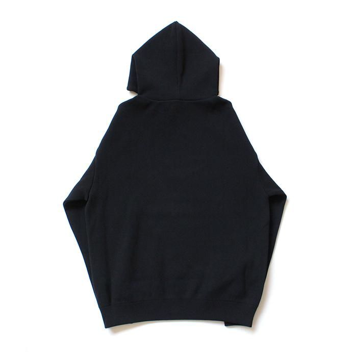 146522778 crepuscule / milanorib parka ミラノリブ ニットパーカー 1903-010 - Black 02