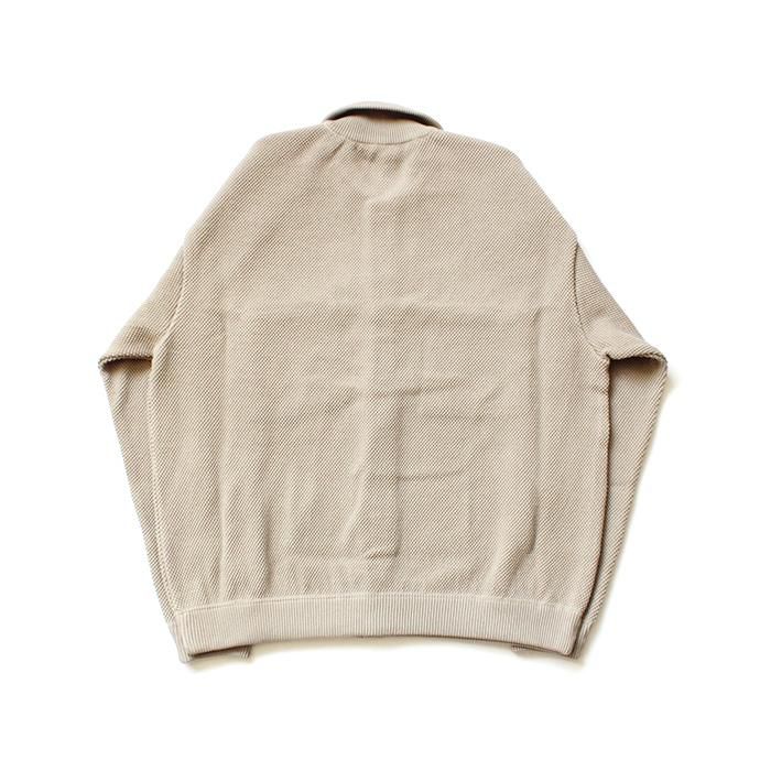 146523620 crepuscule / moss stitch blouson 1903-003 Beige 鹿の子編みニットブルゾン ベージュ 02
