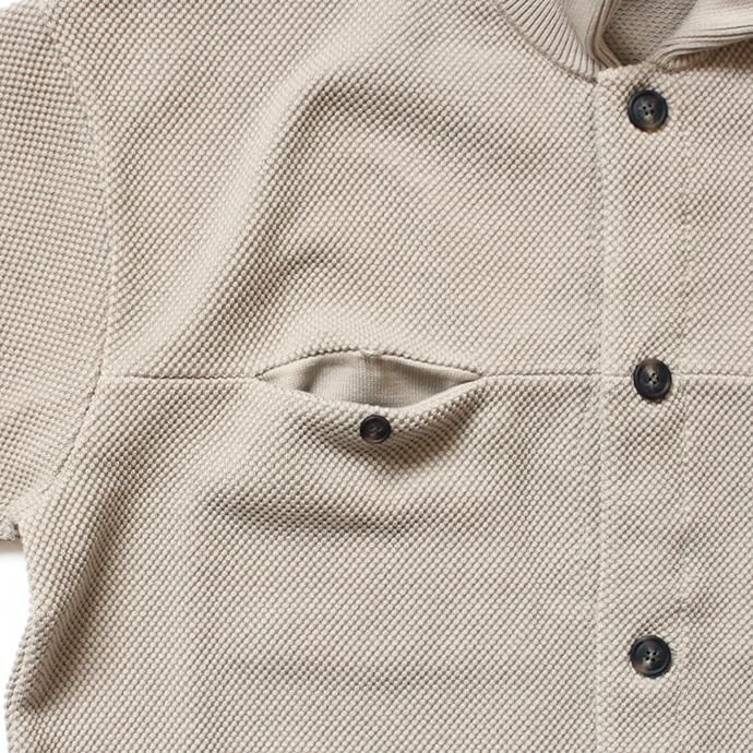 146523620 crepuscule / moss stitch blouson 1903-003 Beige 鹿の子編みニットブルゾン ベージュ 02