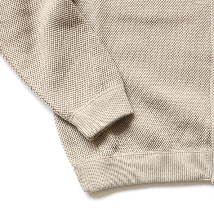 146523620 crepuscule / moss stitch blouson 1903-003 Beige 鹿の子編みニットブルゾン ベージュ 02
