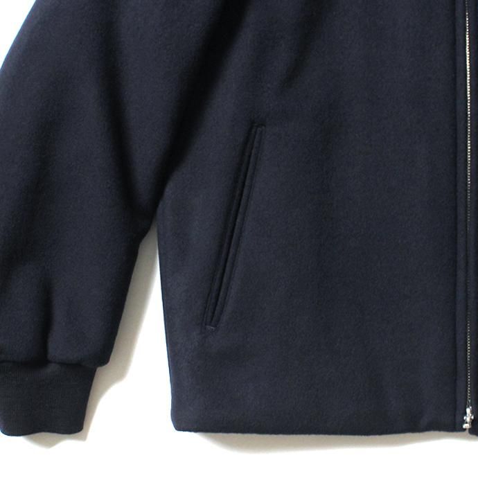146549610 STILL BY HAND / BL0294 シンサレート中綿入り ウールブルゾン - Navy 02