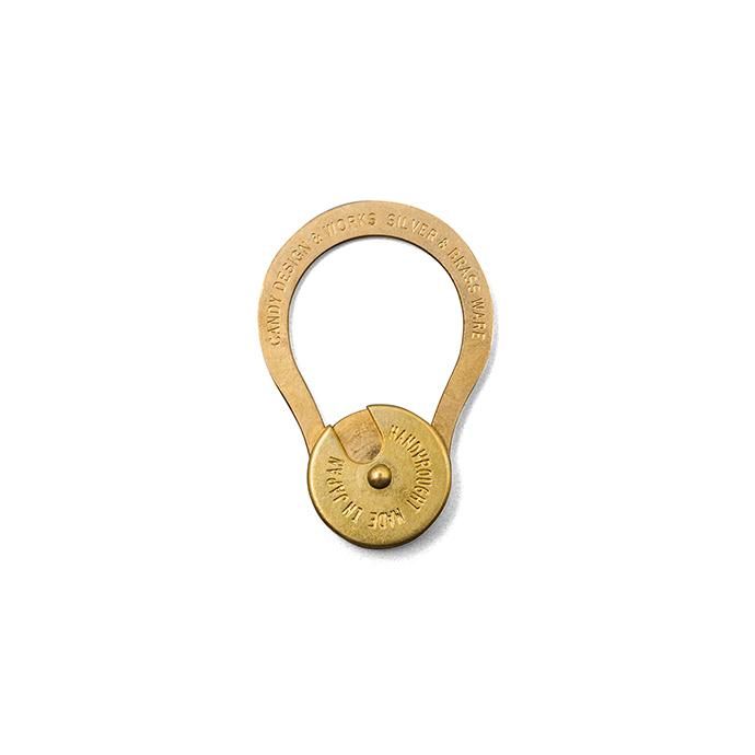 146572441 CANDY DESIGN & WORKS / Dolphy CK-03 キーリング - Brass 01