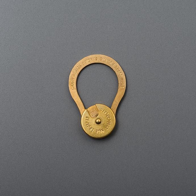 146572441 CANDY DESIGN & WORKS / Dolphy CK-03 キーリング - Brass 02