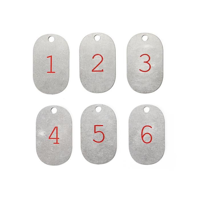 146598009 CANDY DESIGN & WORKS / Lunar Calendar Plate Key Tag CK-14 キータグ - White×Red 02