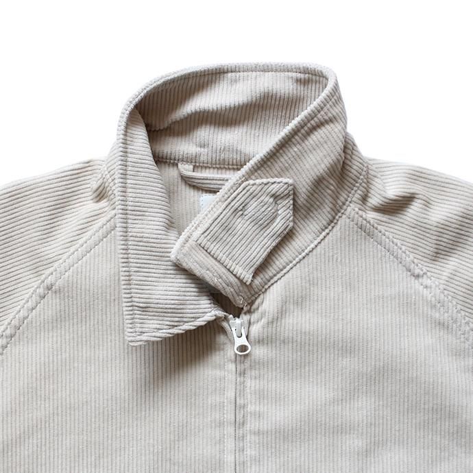 146731714 O-(オー)/ CORDS HIGH-NECK BLOUSON コーデュロイブルゾン 20W-15 - Cream 02