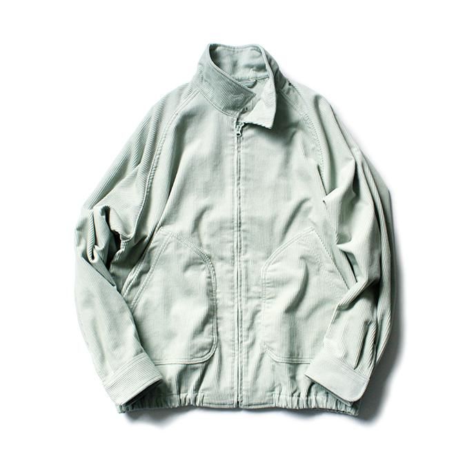 146731780 O-(オー)/ CORDS HIGH-NECK BLOUSON コーデュロイブルゾン 20W-15 - Mint 01