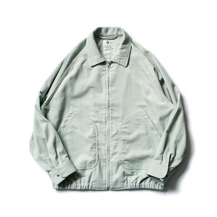146731780 O-(オー)/ CORDS HIGH-NECK BLOUSON コーデュロイブルゾン 20W-15 - Mint 02