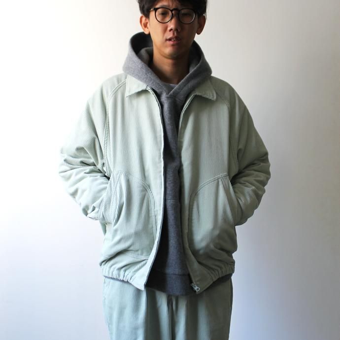 146731780 O-(オー)/ CORDS HIGH-NECK BLOUSON コーデュロイブルゾン 20W-15 - Mint 02