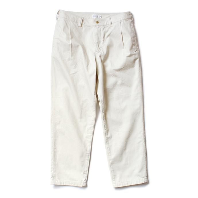 146732889 STILL BY HAND / PT0194 ワンタックコットンカルゼパンツ - Off White 01