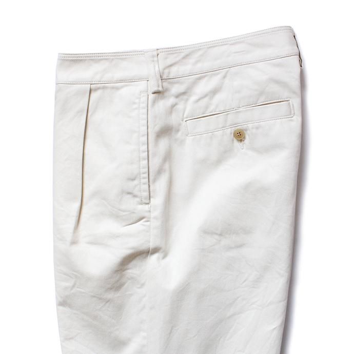146732889 STILL BY HAND / PT0194 ワンタックコットンカルゼパンツ - Off White 02