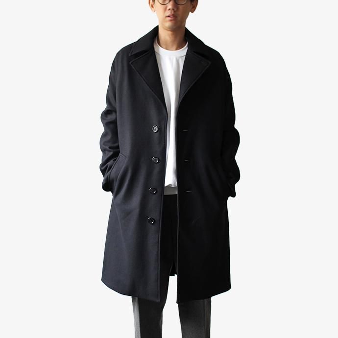 146823273 smoothday / ユニセックス スプリットラグランオーバーコート SP-C001-101 - ネイビー 02
