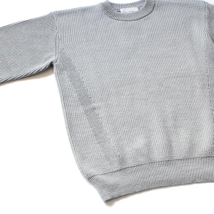 146845762 STILL BY HAND / KN0694 アルパカ混クルーネックセーター - Grey 02