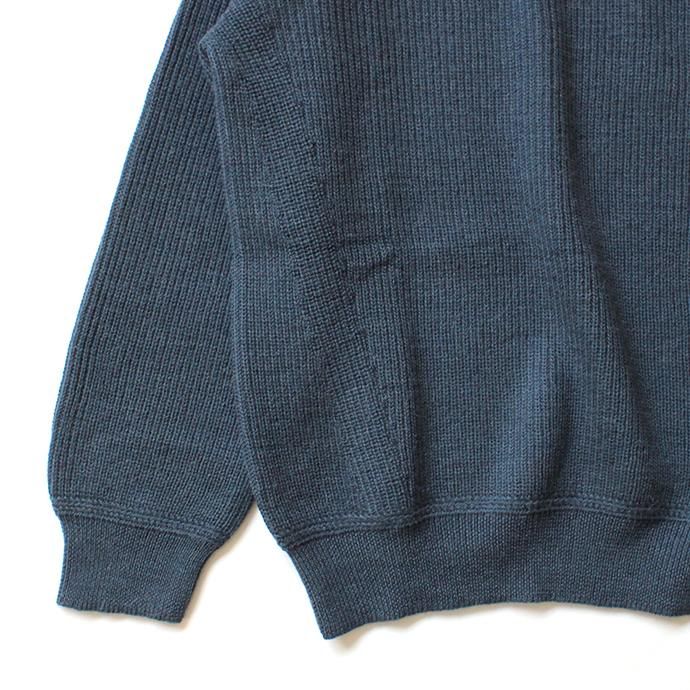 146845881 STILL BY HAND / KN0694 アルパカ混クルーネックセーター - Ink Blue 02