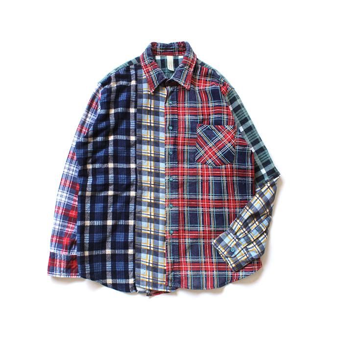 146903226 Hexico / Deformer Switching Color Ex. Printed Plaid Flannel Shirts リメイクプリントネルシャツ L - 01<img class='new_mark_img2' src='//img.shop-pro.jp/img/new/icons47.gif' style='border:none;display:inline;margin:0px;padding:0px;width:auto;' /> 01