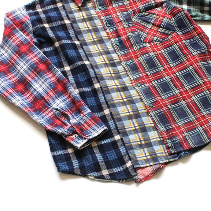 146903226 Hexico / Deformer Switching Color Ex. Printed Plaid Flannel Shirts リメイクプリントネルシャツ L - 01<img class='new_mark_img2' src='//img.shop-pro.jp/img/new/icons47.gif' style='border:none;display:inline;margin:0px;padding:0px;width:auto;' /> 02