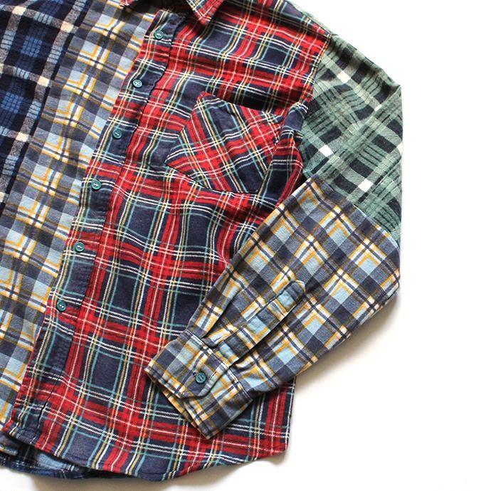 146903226 Hexico / Deformer Switching Color Ex. Printed Plaid Flannel Shirts リメイクプリントネルシャツ L - 01<img class='new_mark_img2' src='//img.shop-pro.jp/img/new/icons47.gif' style='border:none;display:inline;margin:0px;padding:0px;width:auto;' /> 02