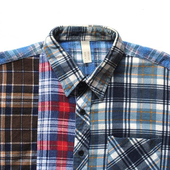 146903382 Hexico / Deformer Switching Color Ex. Printed Plaid Flannel Shirts リメイクプリントネルシャツ L - 05<img class='new_mark_img2' src='//img.shop-pro.jp/img/new/icons47.gif' style='border:none;display:inline;margin:0px;padding:0px;width:auto;' /> 02