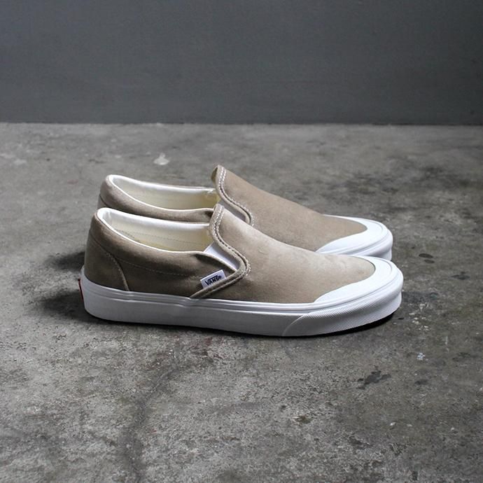 147491109 VANS / Velvet Classic Slip-On TC - Gray ヴァンズ ベルベットクラシックスリッポンTC ベージュ VN0A4P3CTCH 02