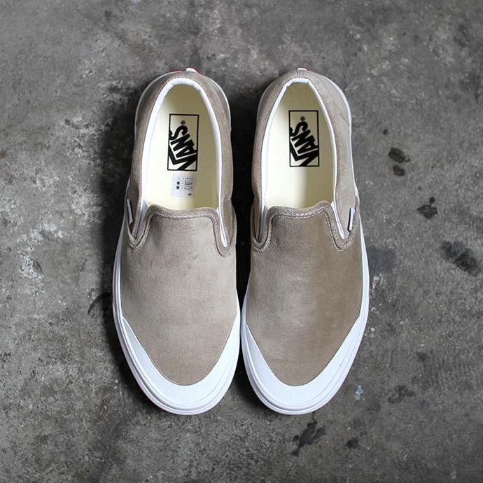 147491109 VANS / Velvet Classic Slip-On TC - Gray ヴァンズ ベルベットクラシックスリッポンTC ベージュ VN0A4P3CTCH 02