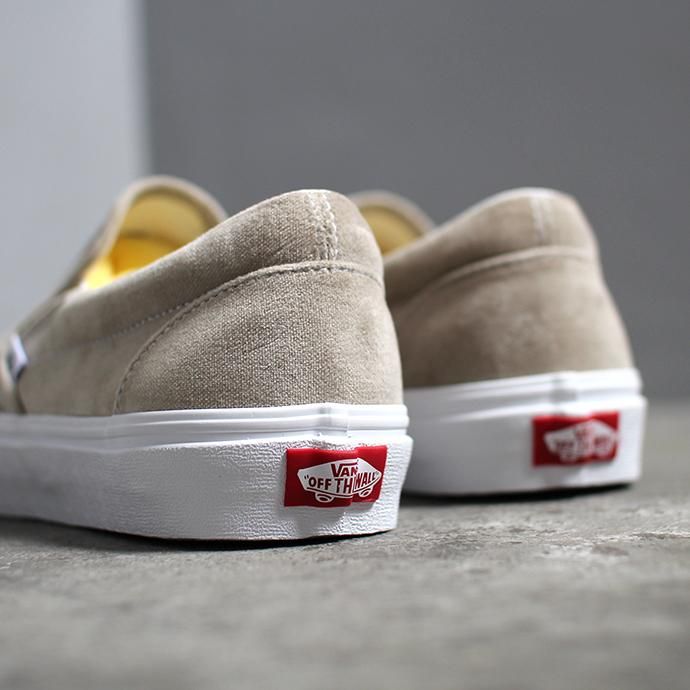 147491109 VANS / Velvet Classic Slip-On TC - Gray ヴァンズ ベルベットクラシックスリッポンTC ベージュ VN0A4P3CTCH 02