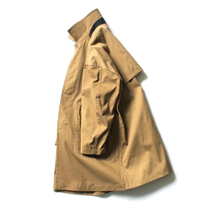 147569974 STILL BY HAND / CO0294 ナイロン素材 ステンカラーコート - Beige 02