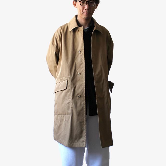 147569974 STILL BY HAND / CO0294 ナイロン素材 ステンカラーコート - Beige 02