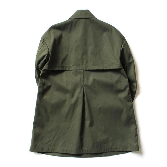 147570063 STILL BY HAND / CO0294 ナイロン素材 ステンカラーコート - Khaki 02