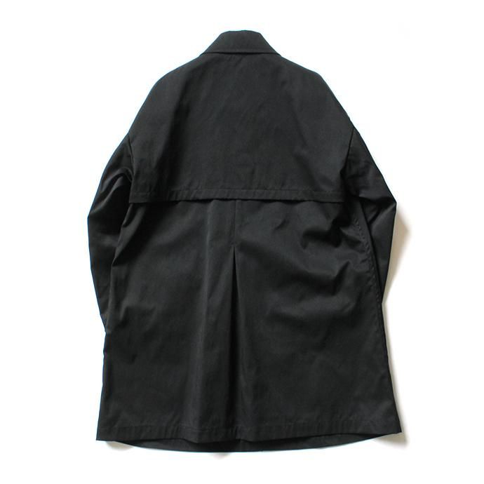147570154 STILL BY HAND / CO0294 ナイロン素材 ステンカラーコート - Black 02