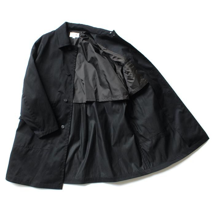 147570154 STILL BY HAND / CO0294 ナイロン素材 ステンカラーコート - Black 02