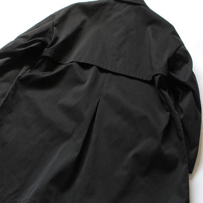147570154 STILL BY HAND / CO0294 ナイロン素材 ステンカラーコート - Black 02