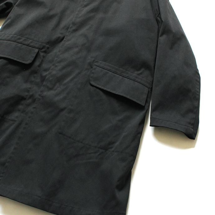 147570154 STILL BY HAND / CO0294 ナイロン素材 ステンカラーコート - Black 02