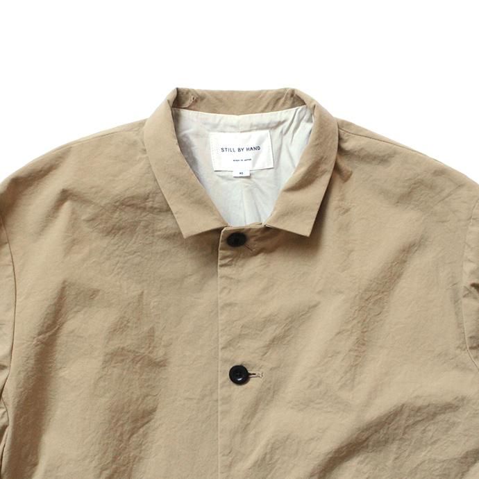 147865468 STILL BY HAND / JK0194 ナイロン素材セットアップジャケット - Beige 02