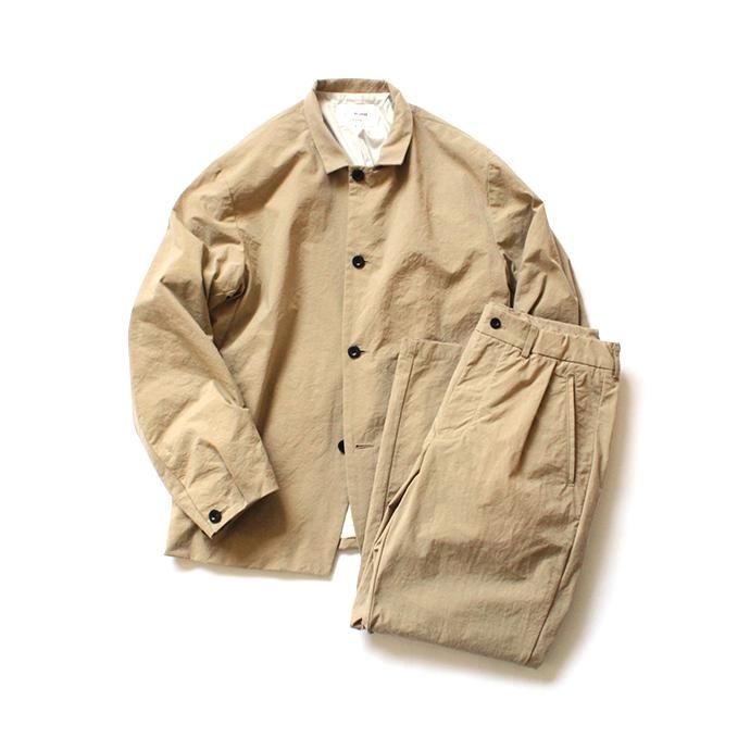 147865943 STILL BY HAND / PT0694 ナイロン素材セットアップパンツ - Beige 02