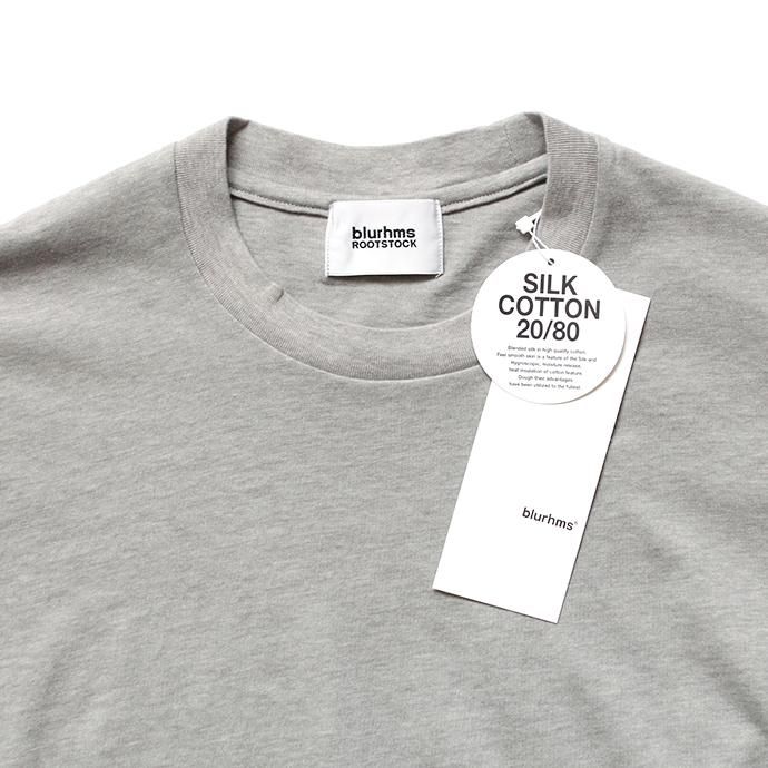 148227294 blurhms ROOTSTOCK / Silk Cotton Jersey Circle-Neck BHS-RKSS17013-20S - H.Grey 02